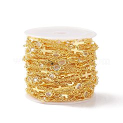 Прозрачные кубические циркониевые плоские круглые и поперечные цепи CHC-P009-10G