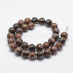 Бусины из натурального глаукофана&nbsp;G-K209-04A-10mm