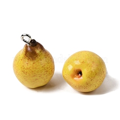 Colgantes de resina con tema de frutas&nbsp;RESI-D018-01P-03