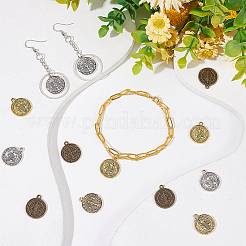 60 шт. 3-х цветные подвески в тибетском стиле&nbsp;TIBEB-NB0001-29