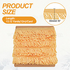 Отделка бахромой с кисточками из полиэстера&nbsp;DIY-WH0578-94B