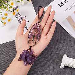 1шт натуральный аметист большой кулон украшения&nbsp;G-SZ0001-95A