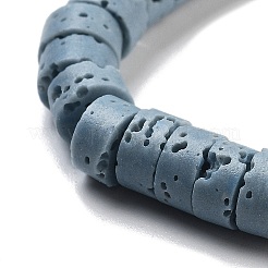 Нити бусин из натурального лавового камня G-K375-GM-01