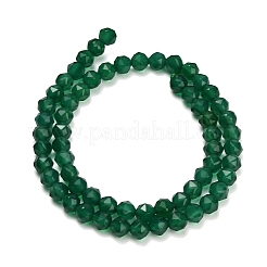 Stränge aus natürlichen grünen Chalcedonperlen&nbsp;GG-NH0004-D01