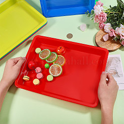 12 шт. 4-х цветные пластиковые лотки для ювелирных изделий&nbsp;AJEW-CA0005-17