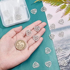 40 шт. подвески из нержавеющей стали 201 STAS-UN0035-22