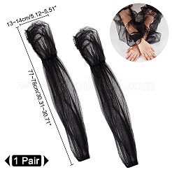 Съемные рукава-фонарики из органзы AJEW-WH0270-359B