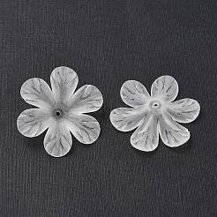 Матовое цветок четкие прозрачные акриловые бусины&nbsp;X-PAF154Y-11