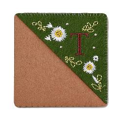 4 шт. персонализированные закладки-уголки с вышивкой вручную&nbsp;JX587T