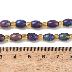 Galvanisierte natürliche Druzy Geode Kristallperlen Stränge&nbsp;G-G459-03B-10