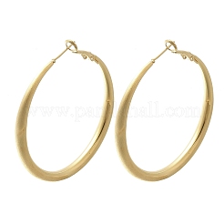 Boucles d'oreilles en laiton de cercle pour les femmes&nbsp;EJEW-A121-18C-G