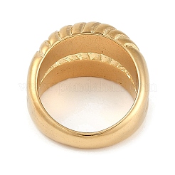 イオンプレーティング（IP）304ステンレススチール指輪  女性用プレーンバンドリング  ゴールドカラー  13.5mm  usサイズ8（18.1mm）&nbsp;RJEW-D083-12G-02-A