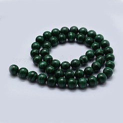 Perline malachite naturali fili&nbsp;G-F571-27AA2-20mm