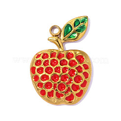 Pendentifs en acier inoxydable 304 émaillés&nbsp;STAS-OY017-34G