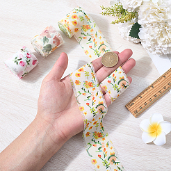 3 Rolle Polyesterband mit Blumenmuster in 3 Stilen&nbsp;OCOR-CP0001-30