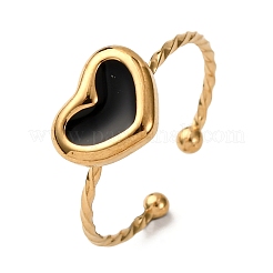 Кольца-манжеты из нержавеющей стали 304 с эмалью для женщин&nbsp;RJEW-F194-05G