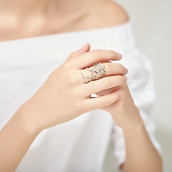 Стильное родированное 925 кольцо из стерлингового серебра JR390A