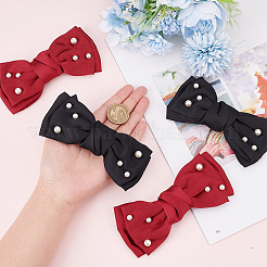 4шт 2 цвета полиэстер бантом украшения для обуви&nbsp;FIND-PH0010-26