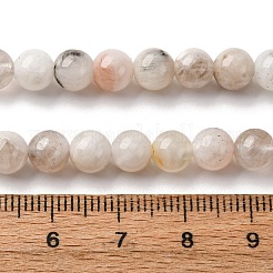 Натуральный белый лунный камень бисер пряди&nbsp;X-G-I388-01-6mm