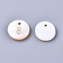 Подвески из натуральных пресноводных ракушек SHEL-Q023-08