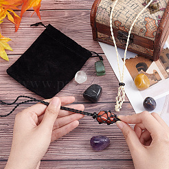 Набор для самостоятельного изготовления ожерелья с подвеской из драгоценных камней DIY-PH0009-93