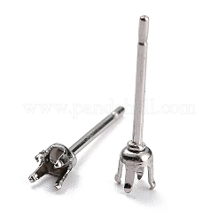 Серьги-гвоздики из нержавеющей стали 304&nbsp;X-STAS-B004-05P-D