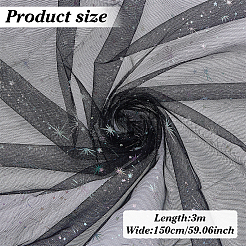 1 шт. нейлоновая сетчатая ткань со звездным узором&nbsp;DIY-ME0002-31