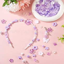 100 г прозрачных и непрозрачных акриловых бусин&nbsp;TACR-TA0001-57A