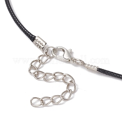 Ожерелья с подвесками в виде цветка из натуральных смешанных камней и стеклянных бусин NJEW-MZ00095