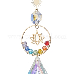 Стекло каплевидное окно висит ловцы солнца HJEW-JM04545