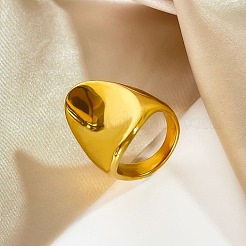 Овальные кольца из нержавеющей стали 304 для женщин&nbsp;RJEW-G367-01G