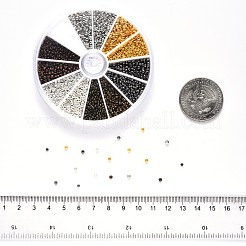 Зажимные бусины из латуни KK-YW0001-19