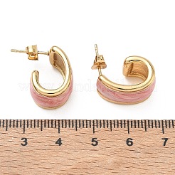 Orecchini a bottone in acciaio inossidabile smaltato 304&nbsp;SA-CBA2696-35G