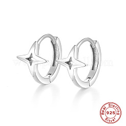 Boucles d'oreilles créoles éclair en argent s925 pour un usage quotidien&nbsp;KL4748-2