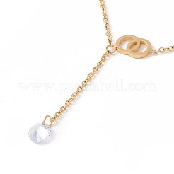 Кольцо и кулон из прозрачного кубического циркония STAS-D184-03G