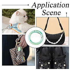 20 шт. 10-цветное УФ-покрытие из цинкового сплава пружинные затворные кольца&nbsp;FIND-HY0002-98