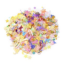 Рождественская тема пластиковые бусины с пайетками KY-C014-06