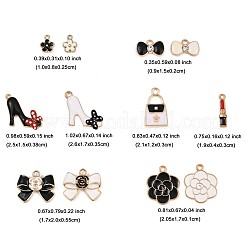 24шт 12 стиля подвески из сплава с эмалью&nbsp;ENAM-FP0003-04