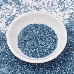 MIYUKIデリカビーズ  シリンダー  日本製シードビーズ  11/0  （db1762)スパークリングスカイブルーライニングクリスタルab  1.3x1.6mm  穴：0.8mm  約20000個/袋  100 G /袋&nbsp;SEED-J020-DB1762