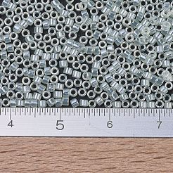 MIYUKIデリカビーズ  シリンダー  日本製シードビーズ  11/0  （db1474)透明淡緑色のミスト光沢  1.3x1.6mm  穴：0.8mm  約2000PCS /ボトル  10 G /ボトル&nbsp;SEED-JP0008-DB1474