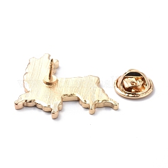 Alpaga avec broche en émail chapeau de noël&nbsp;ENAM-K021-08