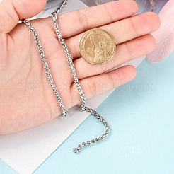 Не тускнеет 3.28 фут 304 нержавеющая сталь пшеничные цепи&nbsp;X-STAS-O076-07