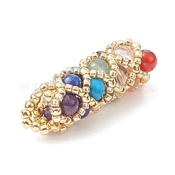 7 Chakra-Anhänger mit gemischten Edelsteinen&nbsp;PALLOY-MZ00138-01