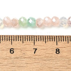 Стеклянные бусины с гальваническим покрытием  EGLA-C007-04