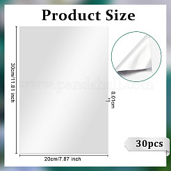Rechteckige Alufolienblätter für handwerkliche Gravuren&nbsp;DIY-WH0671-302B-01