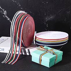 Плоские полосатые ленты из полиэстера в крупный рубчик EC-WH0003-13-B06