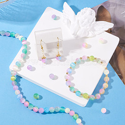 1 нить бусины из натурального селенита&nbsp;G-TA0002-87B