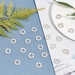 Подвески-пентакли из нержавеющей стали 304&nbsp;STAS-UN0018-97P