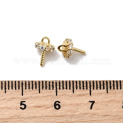 Латунные микро проложить кубического циркония кулон поручительств KK-Z131-05G