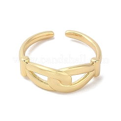 Открытое латунное кольцо-манжета с двойным узлом для женщин&nbsp;LS-RJEW-A040-05G